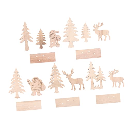 Angoily 5 Stück Teiliges Holzornament für Weihnachtsdekoration Tischdeko für Feste DIY Langlebige Gestaltung Verschiedene Weihnachtsmotive für Zuhause und Feiern Angoily 5 Stück Teiliges Holzornament für Weihnachtsdekoration Tischdeko für Feste DIY Langlebige Gestaltung Verschiedene Weihnachtsmotive für Zuhause und Feiern von Angoily