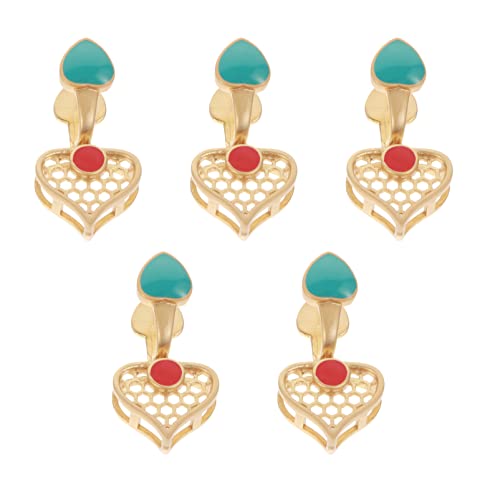 Angoily 5 Stück Teiliges Melon Buckles Metall Schmuck Pendants Verschluss für Diy und Armbänder Langlebige Kupferverbindungselemente für Kreative Schmuckprojekte von Angoily