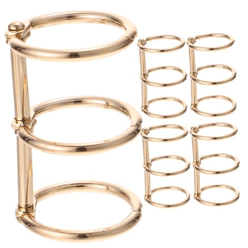 Angoily 5 Stück Teiliges Metall Buchringe Goldene Binderinge Metallbuchringe Ersatz für Ordner Scrapbooking Loseblattbindung Büro Schule Angoily 5 Stück Teiliges Metall Buchringe Goldene Binderinge Metallbuchringe Ersatz für Ordner Scrapbooking Loseblattbindung Büro Schule von Angoily