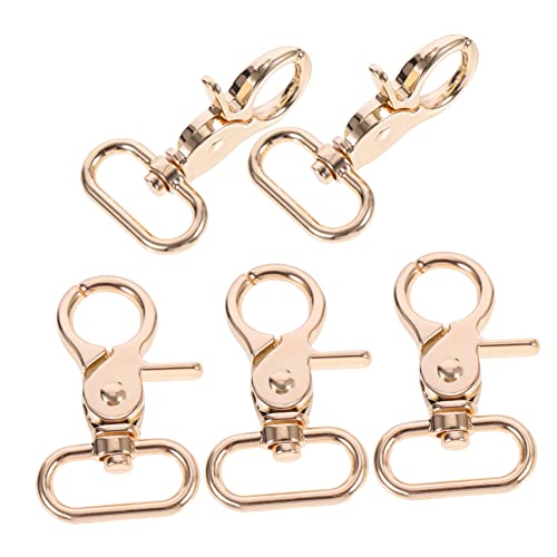 Angoily 5 Stück Teiliges Metallklammern mit Karabinerhaken Robuste Schnappverschlüsse für DIY Projekte Hundehalsbänder und Taschen Einfache Montage und Stilvolles Design Innendurchmesser von Angoily