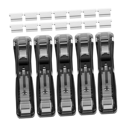 Angoily 5 Stück Teiliges Push clip Büroklammern mit Mini Heftgerät Starker Halt für Dokumente Handlich und Tragbar für Schule und Büro Inklusive Nachfüllklammern Angoily 5 Stück Teiliges Push clip Büroklammern mit Mini Heftgerät Starker Halt für Dokumente Handlich und Tragbar für Schule und Büro Inklusive Nachfüllklammern von Angoily