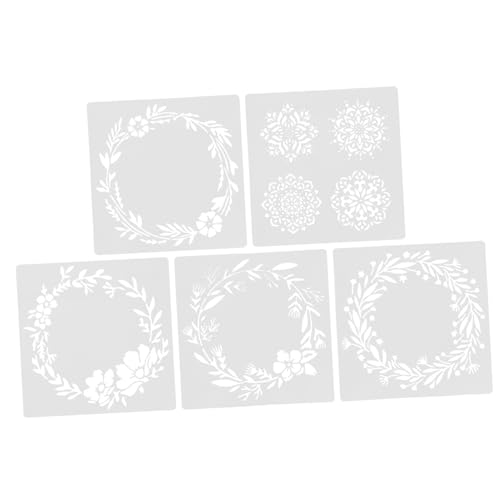 Angoily 5 Stück Teiliges Schablonen Pet für Diy Malerei Wiederverwendbare Vorlagen für Bastelarbeiten für Stoffe und Wandgestaltung Angoily 5 Stück Teiliges Schablonen Pet für Diy Malerei Wiederverwendbare Vorlagen für Bastelarbeiten für Stoffe und Wandgestaltung von Angoily