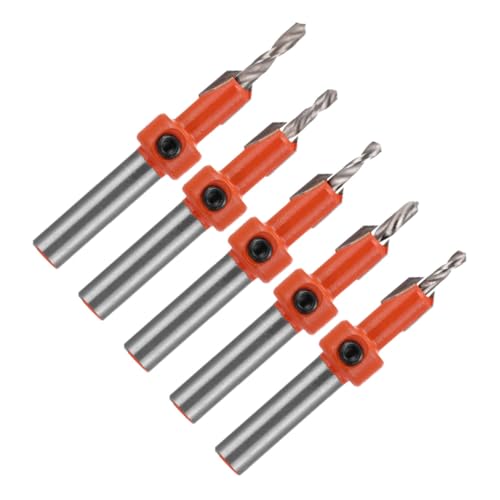 Angoily 5 Stück Teiliges Senkbohrer Set für Holz mit Abgestuftem Design Selbstschneidend Präzise Senkbohrungen Stabile Schraubenmontage Verhindert Holzrisse Geeignet für Holzarbeiten und Angoily 5 Stück Teiliges Senkbohrer Set für Holz mit Abgestuftem Design Selbstschneidend Präzise Senkbohrungen Stabile Schraubenmontage Verhindert Holzrisse Geeignet für Holzarbeiten und von Angoily