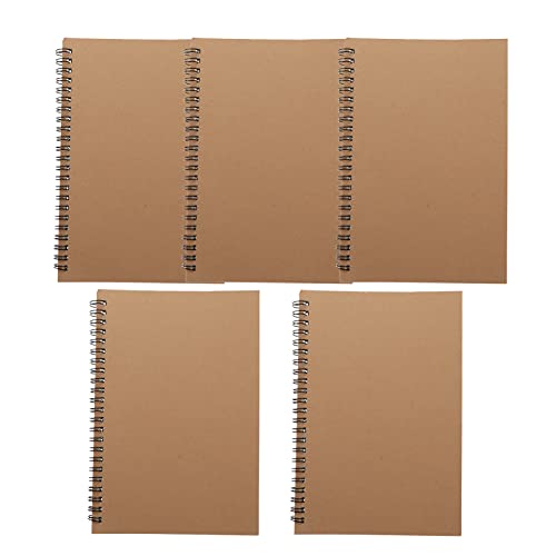 Angoily 5 Stück Teiliges Set Kraftpapier Spiralnotizbuch Moderates Papier Doppeltes Schreiben für Tagebuch Notizen To Do Listen Tragbar für Büro und Alltag Angoily 5 Stück Teiliges Set Kraftpapier Spiralnotizbuch Moderates Papier Doppeltes Schreiben für Tagebuch Notizen To Do Listen Tragbar für Büro und Alltag von Angoily