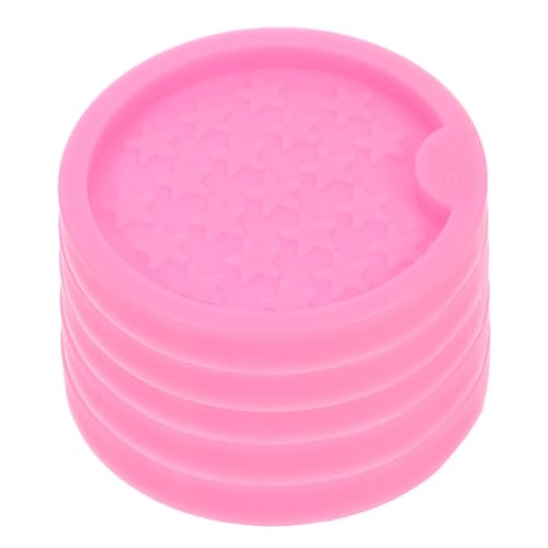 Angoily 5 Stück Teiliges Silikon Untersetzer Formen Präzise Epoxidharz Gießformen mit Dekorativem Muster Wiederverwendbare DIY Resin Moulds für Glatte Professionelle Coaster Herstellung Angoily 5 Stück Teiliges Silikon Untersetzer Formen Präzise Epoxidharz Gießformen mit Dekorativem Muster Wiederverwendbare DIY Resin Moulds für Glatte Professionelle Coaster Herstellung von Angoily