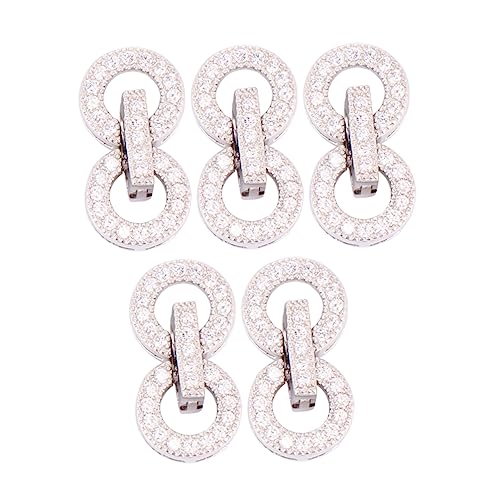 Angoily 5 Stück Teiliges Sterling Silber Kettenverschlüsse Schmuckverschluss für Diy Armband Halskette Feine Verarbeitung Geeignet für Persönliche Schmuckherstellung und Werkprojekte Angoily 5 Stück Teiliges Sterling Silber Kettenverschlüsse Schmuckverschluss für Diy Armband Halskette Feine Verarbeitung Geeignet für Persönliche Schmuckherstellung und Werkprojekte von Angoily