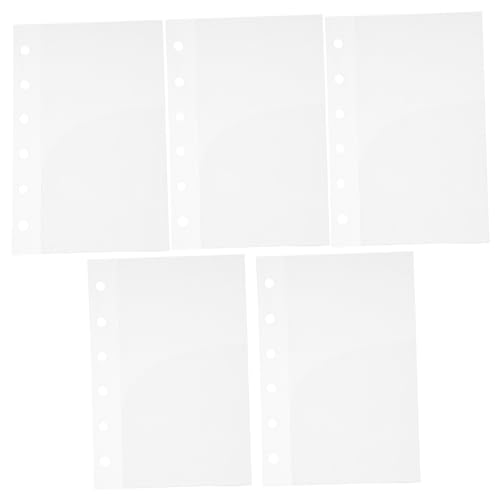 Angoily 5 Stück Teiliges Tragbare Budgettaschen Vielseitige Einleger für Budget Ordner Loseblatt Budgettaschen für Planer Transparente Langlebige PP Taschen von Angoily