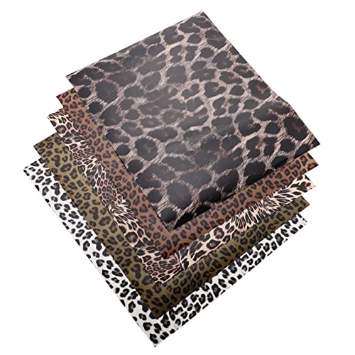 Angoily 5 Stücke Selbst-adhesive Vinyl Film Leopard Wärme Transfer Schriftzug Film Für Kleidung Decor von Angoily