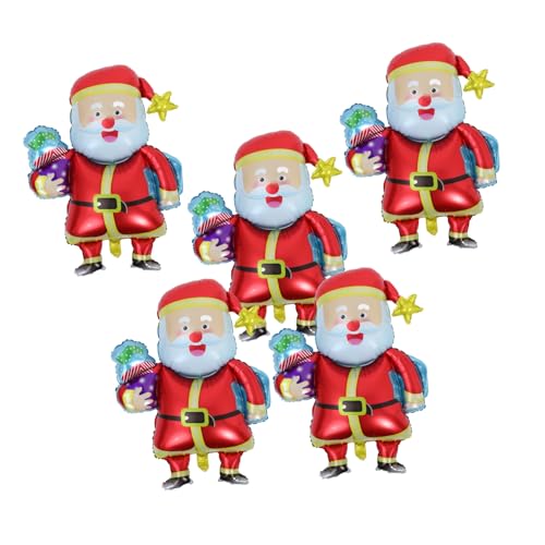 Angoily 5 Stück Weihnachtsmann-ballon Folienballons Für Den Urlaub Ballondekoration Ballonverzierungen Dekorativer Partyballon Aluminiumfolienballons Party-ballon- Aluminiumfolie Angoily 5 Stück Weihnachtsmann-ballon Folienballons Für Den Urlaub Ballondekoration Ballonverzierungen Dekorativer Partyballon Aluminiumfolienballons Party-ballon- Aluminiumfolie von Angoily