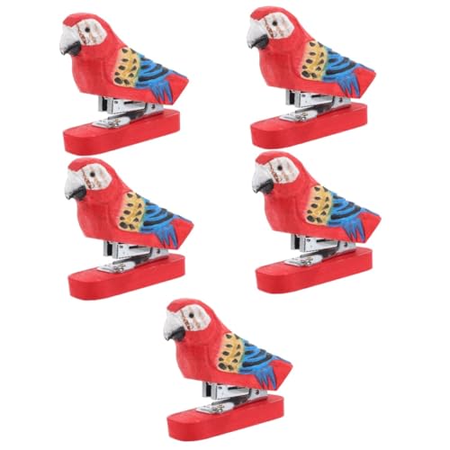 Angoily 5 Stück Wiederverwendbarer Holzstapler im Tierdesign Kreatives Bürozubehör für Erwachsene für Büro und Zuhause Handgefertigt Dekorativ und Funktional für Kreative Arbeiten von Angoily