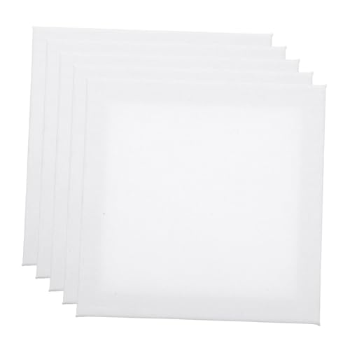 Angoily 5 Stück Zeichenbrett aus Ölmalerei quadratische Leinwandplatten für Farbtafel Leinwandunterlage leer malen Malbrett Malleinwände zum Malen Holz Weiß Angoily 5 Stück Zeichenbrett aus Ölmalerei quadratische Leinwandplatten für Farbtafel Leinwandunterlage leer malen Malbrett Malleinwände zum Malen Holz Weiß von Angoily