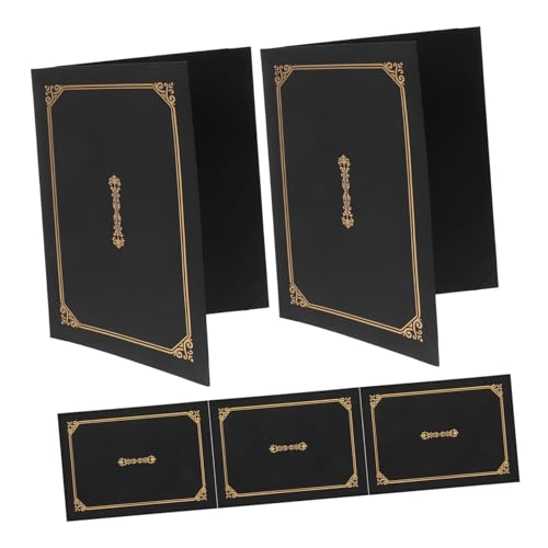 Angoily 5 Stück Zertifikatshülle personalisiert Abschlussdiplominhaber Goldfolie ordner dokumentenmappe vorhangstange leinenvorhang Urkundenhüllen aus Papier Diplompapierumschläge Black Angoily 5 Stück Zertifikatshülle personalisiert Abschlussdiplominhaber Goldfolie ordner dokumentenmappe vorhangstange leinenvorhang Urkundenhüllen aus Papier Diplompapierumschläge Black von Angoily