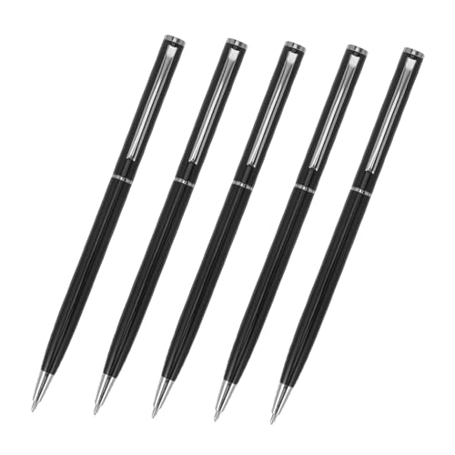 Angoily 5 Teiliger Büro Kugelschreiber Einziehbarer Nachfüllbarer Tintenstift – Kugelschreiber Mit Sanfter Gleitfähigkeit Zum Unterschreiben Von Schecks Für Die Büroarbeit Und Angoily 5 Teiliger Büro Kugelschreiber Einziehbarer Nachfüllbarer Tintenstift – Kugelschreiber Mit Sanfter Gleitfähigkeit Zum Unterschreiben Von Schecks Für Die Büroarbeit Und von Angoily