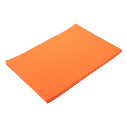 Angoily 50 Blatt A4-Farbkarton Kartenherstellung bunt mehrfarbig Kartenpapier kreativpapier paketpapier Bastelpapier geschenpapier packpapier Karten Papiere leeres Blatt Orange von Angoily
