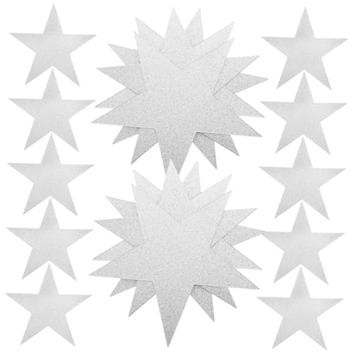 Angoily 50 Blatt Doppelseitige Silberne Stern Papier Ausschnitte mit Glitzereffekt Bastelpapier für DIY Dekorationen Wandkunst Pinnwand und Partydeko Geeignet für Kreative Bastelarbeiten Angoily 50 Blatt Doppelseitige Silberne Stern Papier Ausschnitte mit Glitzereffekt Bastelpapier für DIY Dekorationen Wandkunst Pinnwand und Partydeko Geeignet für Kreative Bastelarbeiten von Angoily