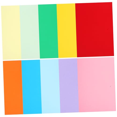 Angoily 50 Blatt Marmelade ziehen schwarzes Zeichenpapier farbiges Origami-Papier Visitenkartenpapier Strümpfe Lehrerzubehör schwarzer Karton Notizpolster Mehrfarbiges Kopierpapier klebrig von Angoily