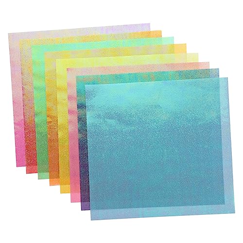 Angoily 50 Blatt Origami Papier Buntes Faltpapier für Diy Handarbeiten Glänzende Farben für Bastelprojekte und Kreative Kunstwerke von Angoily