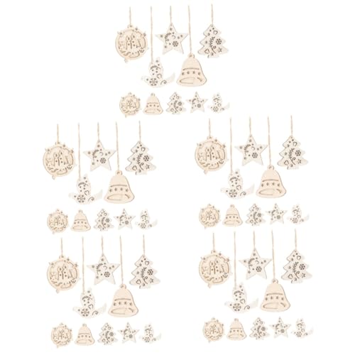 Angoily 50 Stck. Teiliges DIY Weihnachtsanhänger aus Unbehandelten Holz Chips Große Doppelschichtige Pendent Anhänger Glatte Kanten Vielseitig für Bastelprojekte und Weihnachtsdeko Angoily 50 Stck. Teiliges DIY Weihnachtsanhänger aus Unbehandelten Holz Chips Große Doppelschichtige Pendent Anhänger Glatte Kanten Vielseitig für Bastelprojekte und Weihnachtsdeko von Angoily