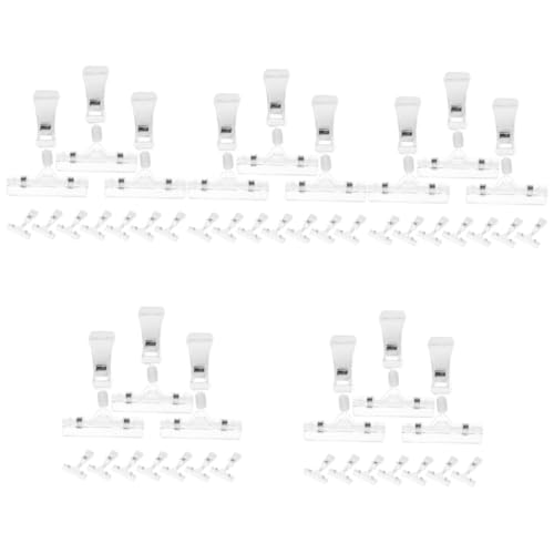 Angoily 50 Stck. Teiliges Transparente Preisschildhalter Clips aus Robustem Verstellbare Drehbare Etikettenhalter für Supermarkt Ladenregale Warenpräsentation Einfache Befestigung und Angoily 50 Stck. Teiliges Transparente Preisschildhalter Clips aus Robustem Verstellbare Drehbare Etikettenhalter für Supermarkt Ladenregale Warenpräsentation Einfache Befestigung und von Angoily