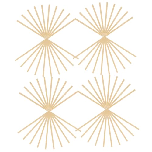 Angoily 50 Stück Bambusstäbe für Bastelprojekte Vielseitige Bastelmaterialien für Architekturmodelle und Dekorationen für DIY Handarbeiten von Angoily