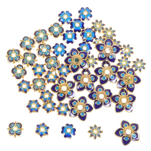 Angoily 50 Stück Blüten Spacer Perlen Kappen Metall Blumen Endkappen für Diy Ohrringe Armbänder und Bastelmaterialien für Schmuckherstellung Angoily 50 Stück Blüten Spacer Perlen Kappen Metall Blumen Endkappen für Diy Ohrringe Armbänder und Bastelmaterialien für Schmuckherstellung von Angoily