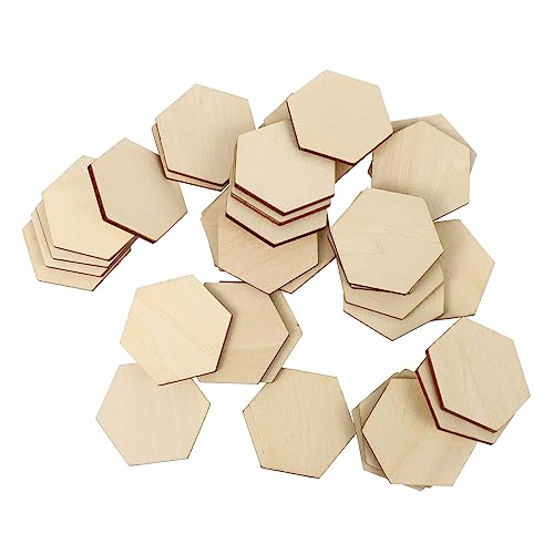 Angoily 50 Stück Buchenholz Sechseckige Holzstücke Unlackierte Holzornamente zum Basteln Diy Dekorationen für Geburtstag Hochzeit Weihnachten Tischdeko Angoily 50 Stück Buchenholz Sechseckige Holzstücke Unlackierte Holzornamente zum Basteln Diy Dekorationen für Geburtstag Hochzeit Weihnachten Tischdeko von Angoily