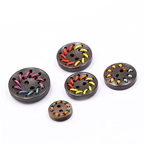 Angoily 50 Stück Bunte Holzknöpfe Handgefertigte Diy Knöpfe für Kleidung Hüte und Shirts Robuste Glatte Oberfläche für Angenehme Haptik und Kreative Bastelprojekte Angoily 50 Stück Bunte Holzknöpfe Handgefertigte Diy Knöpfe für Kleidung Hüte und Shirts Robuste Glatte Oberfläche für Angenehme Haptik und Kreative Bastelprojekte von Angoily