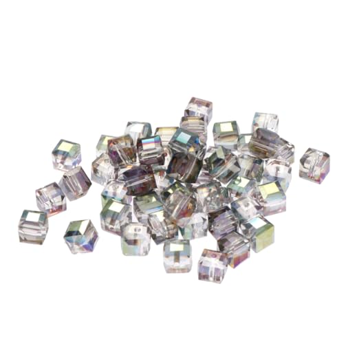 Angoily 50 Stück Bunte Kristallperlen mit Quadratmuster für Diy Schmuck Armbänder Ketten Handgefertigte Bastelaccessoires Rosa Rot Grün Angoily 50 Stück Bunte Kristallperlen mit Quadratmuster für Diy Schmuck Armbänder Ketten Handgefertigte Bastelaccessoires Rosa Rot Grün von Angoily