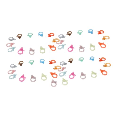 Angoily 50 Stück Bunte Plastikhaken mit Karabiner Robust und Vielseitig für Diy Bastelprojekte Hochwertige Kette für Schlüsselanhänger und Dekoration Farben Zufällig Angoily 50 Stück Bunte Plastikhaken mit Karabiner Robust und Vielseitig für Diy Bastelprojekte Hochwertige Kette für Schlüsselanhänger und Dekoration Farben Zufällig von Angoily