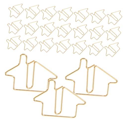 Angoily 50 Stück Dekorative Metall Büroklammern in Hausform Kleine Goldene Lesezeichen für Dokumente Karten und Fotos Vielseitige Papierclips für Büro Schule und Zuhause Praktisch und Angoily 50 Stück Dekorative Metall Büroklammern in Hausform Kleine Goldene Lesezeichen für Dokumente Karten und Fotos Vielseitige Papierclips für Büro Schule und Zuhause Praktisch und von Angoily