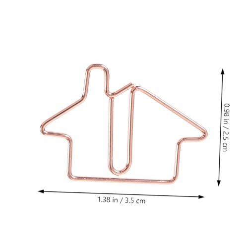 Angoily 50 Stück Dekorative Metall Büroklammern in Roségold Starke Klammerkraft Multifunktionale Lesezeichen für Dokumente Fotos Notizen für Büro und Zuhause Angoily 50 Stück Dekorative Metall Büroklammern in Roségold Starke Klammerkraft Multifunktionale Lesezeichen für Dokumente Fotos Notizen für Büro und Zuhause von Angoily