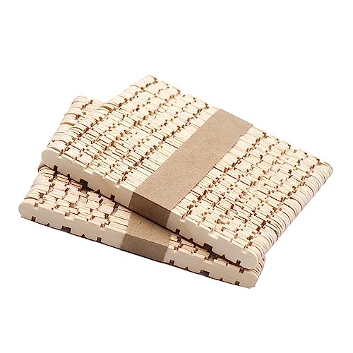 Angoily 50 Stück Diy Holzstäbchen für Farbige Bastelstäbe für Projekte Partys und Freizeitaktivitäten und Schadstofffrei von Angoily