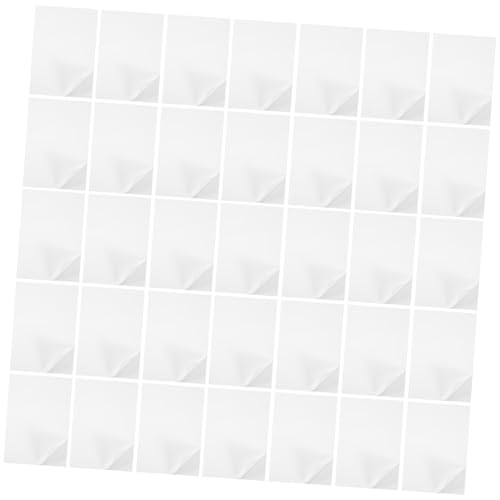 Angoily 50 Stück Einzelne Klebefolien PET Selbstklebend Schreibpapier Reißfest Vielseitig für DIY Kunst Handwerk Geschenkverpackung und Heimdekor von Angoily