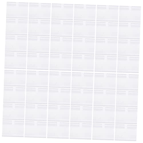 Angoily 50 Stück Etikettenhalter Transparent für Preisschilder Praktische Halterungen für Supermärkte Geschäfte und Messen Preisdisplay Informationsanzeige von Angoily
