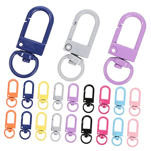 Angoily 50 Stück Farbenfrohe Schlüsselanhänger mit Drehbarem Karabiner Haken Langlebiger Legierung für Diy Projekte Taschen und Schlüsselanhänger Angoily 50 Stück Farbenfrohe Schlüsselanhänger mit Drehbarem Karabiner Haken Langlebiger Legierung für Diy Projekte Taschen und Schlüsselanhänger von Angoily