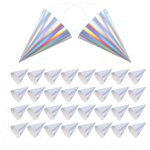Angoily 50 Stück Geburtstagskegelhüte 165 Cm Dicke Papierkonstruktion Mit Regenbogen Akzenten – Happy Birthday Mütze Angoily 50 Stück Geburtstagskegelhüte 165 Cm Dicke Papierkonstruktion Mit Regenbogen Akzenten – Happy Birthday Mütze von Angoily