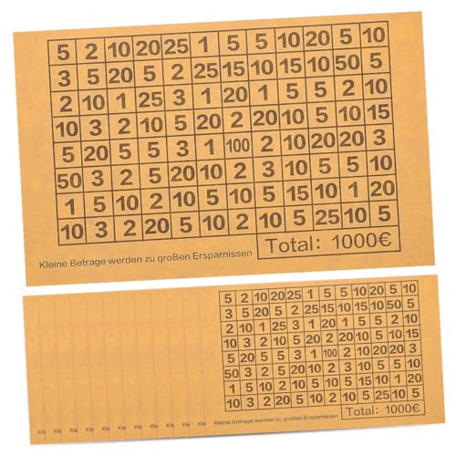 Angoily 50 Stück Geldspar Aufkleber für Münzboxen Beige Zahlenetiketten zur Euro Challenge Vielseitig für Sparschwein Budgetplaner Präzises Euro Tracking Einfache Anwendung Angoily 50 Stück Geldspar Aufkleber für Münzboxen Beige Zahlenetiketten zur Euro Challenge Vielseitig für Sparschwein Budgetplaner Präzises Euro Tracking Einfache Anwendung von Angoily