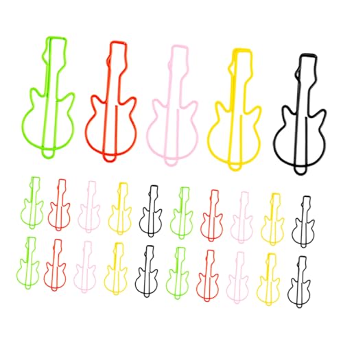 Angoily 50 Stück Gitarren Büroklammern Partygeschenke Zum Thema Musik Kleine Büroklammern Notizklammern In Gitarrenform Neuartige Büroklammern Lesezeichen Büroklammern Angoily 50 Stück Gitarren Büroklammern Partygeschenke Zum Thema Musik Kleine Büroklammern Notizklammern In Gitarrenform Neuartige Büroklammern Lesezeichen Büroklammern von Angoily