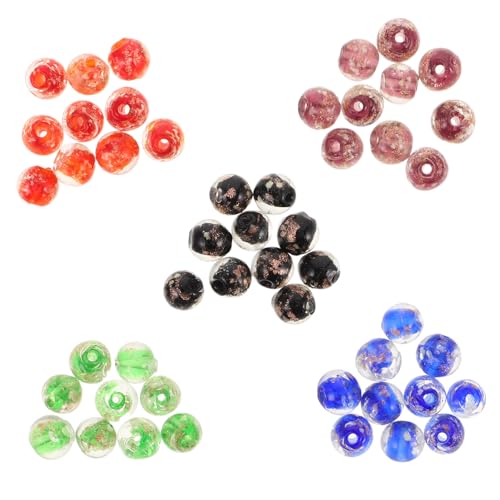 Angoily 50 Stück Glasperlen: Runde Glasperlen Zum Selbermachen Mit Nachtleuchteffekt – 8 Mm Runde Abstandshalter, Lose Anhänger Zum Basteln Von Schmuck, Armbändern Und Angoily 50 Stück Glasperlen: Runde Glasperlen Zum Selbermachen Mit Nachtleuchteffekt – 8 Mm Runde Abstandshalter, Lose Anhänger Zum Basteln Von Schmuck, Armbändern Und von Angoily