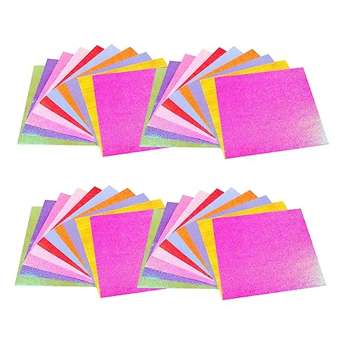Angoily 50 Stück Glitzerndes Origami Faltpapier Handgemachte Diy Materialien für Farben für Papierblumen und Bastelprojekte Angoily 50 Stück Glitzerndes Origami Faltpapier Handgemachte Diy Materialien für Farben für Papierblumen und Bastelprojekte von Angoily