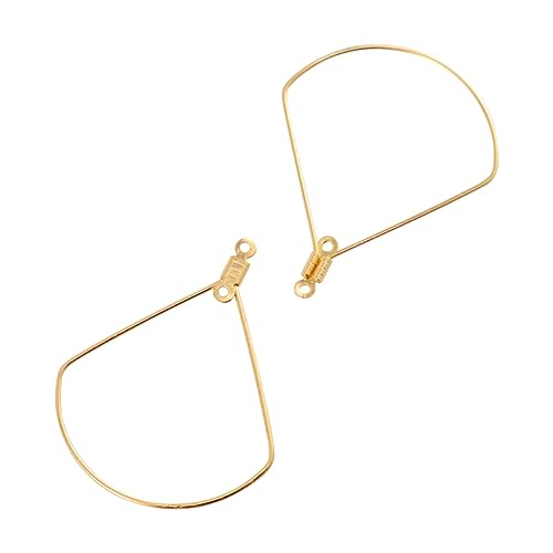 Angoily 50 Stück Goldene Ohrringe Ringe Doppel Anhänger Zubehör für Diy Schmuckherstellung Geometrische Ohrhänger Fächerform für Frauen Angoily 50 Stück Goldene Ohrringe Ringe Doppel Anhänger Zubehör für Diy Schmuckherstellung Geometrische Ohrhänger Fächerform für Frauen von Angoily