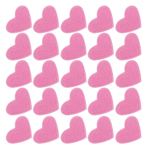 Angoily 50 Stück Herzförmige Aufbügler Nähen Geeignete Stickapplikationen Dauerhafte DIY Reparatur Dekorations-patches Für Kleidung Rucksäcke Schuhe Taschen von Angoily