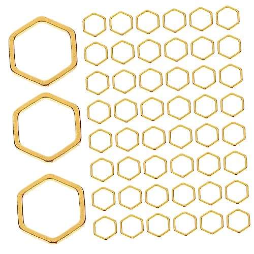 Angoily 50 Stück Hexagonaler Ohrring -anhänger Schlüssel Plattiert Zur Schmuckherstellung Multipack Lünette Stecker Ergebnisse Machen Hoch Anschlüsse Kupfer Golden Angoily 50 Stück Hexagonaler Ohrring -anhänger Schlüssel Plattiert Zur Schmuckherstellung Multipack Lünette Stecker Ergebnisse Machen Hoch Anschlüsse Kupfer Golden von Angoily