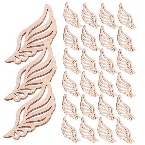 Angoily 50 Stück Holz Engel Flügel Deko zum Basteln Naturbelassene Holzanhänger ohne Robust und Formstabil Vielseitig für Weihnachtsbaum Handwerk und Wanddekoration Angoily 50 Stück Holz Engel Flügel Deko zum Basteln Naturbelassene Holzanhänger ohne Robust und Formstabil Vielseitig für Weihnachtsbaum Handwerk und Wanddekoration von Angoily