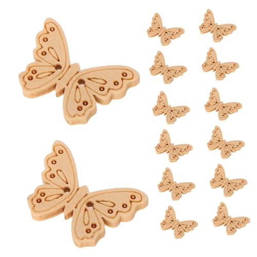 Angoily 50 Stück Holzknöpfe Schmetterling Knöpfe zum Handwerk Tasten winzige Knöpfe Nähen empfindliche Kleiderknöpfe handgefertigte Handwerksknöpfe Mantelknöpfe Beige Angoily 50 Stück Holzknöpfe Schmetterling Knöpfe zum Handwerk Tasten winzige Knöpfe Nähen empfindliche Kleiderknöpfe handgefertigte Handwerksknöpfe Mantelknöpfe Beige von Angoily