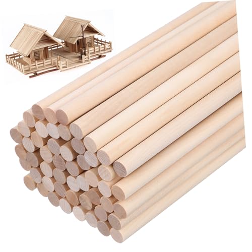 Angoily 50 Stück Holzstäbe Birkensperrholz Ungeschliffen für DIY Projekte Bastelarbeiten und Dekorationen Vielseitig Einsetzbar Natürliche Angoily 50 Stück Holzstäbe Birkensperrholz Ungeschliffen für DIY Projekte Bastelarbeiten und Dekorationen Vielseitig Einsetzbar Natürliche von Angoily
