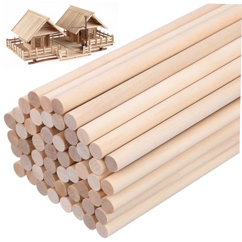 Angoily 50 Stück Holzstäbe Buchenholz Unbeschichtet für Bastelprojekte DIY Holzstäbchen für Handarbeiten Vielseitig Einsetzbar Angoily 50 Stück Holzstäbe Buchenholz Unbeschichtet für Bastelprojekte DIY Holzstäbchen für Handarbeiten Vielseitig Einsetzbar von Angoily