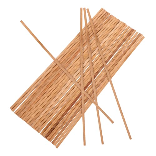Angoily 50 Stück Karbonisierte Bambusstäbe DIY Stäbe Foto Requisiten Holzstäbe Bastelbedarf Stäbe Holzherstellung Holzstäbe Bastelstäbe Holzbastelstäbe Holzhandwerk Holz von Angoily
