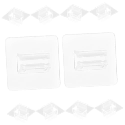 Angoily 50 Stück Kartenhalter Transparent mit Stabilem Sockel für Visitenkarten und Namensschilder Organisierter Aufsteller für Büro und Spielkarten Kartendicke von Angoily