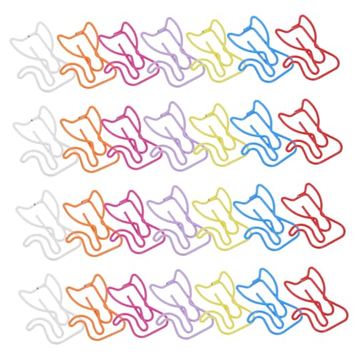 Angoily 50 Stück Katze Büroklammer Katzenbindeklammern Bürovorräte Mit Katzenmotiven Planer-clips Halter Für Büroklammern Süße Büroklammern Lustige Papierclips Süße Bindeklammern Metall von Angoily